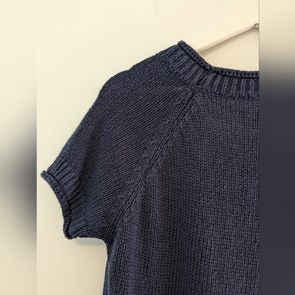 Thyme Maternity Navy Blue knitted dress size L - Picture 8 of 9